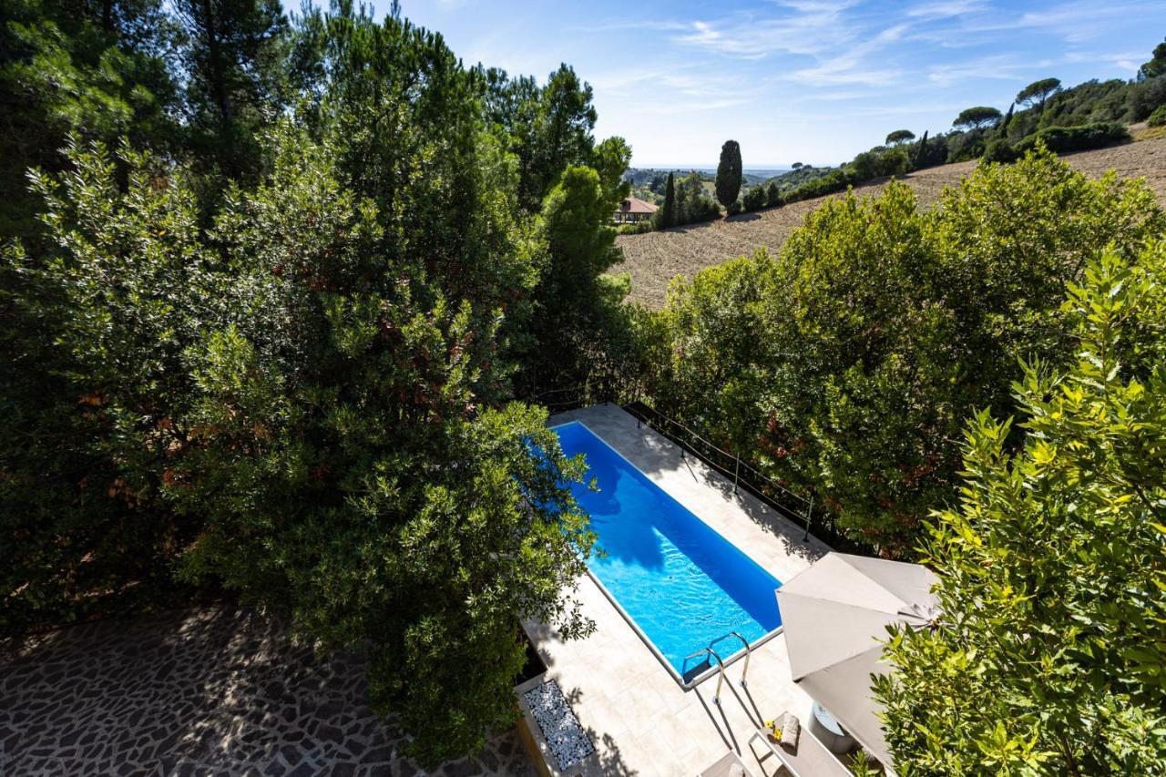 Villa Cesarina Amazing Villa With Private Pool In The Tuscan Hills Casale Marittimo Exterior photo